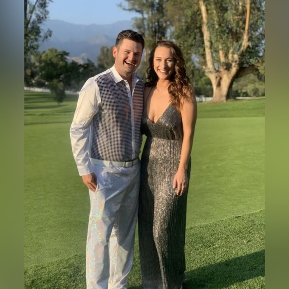 Halston Antique Jumpsuit size Large. - Picture 8 of 13